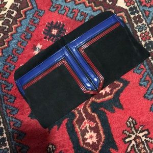 Maxx New York suede and patent bag and clutch in 1